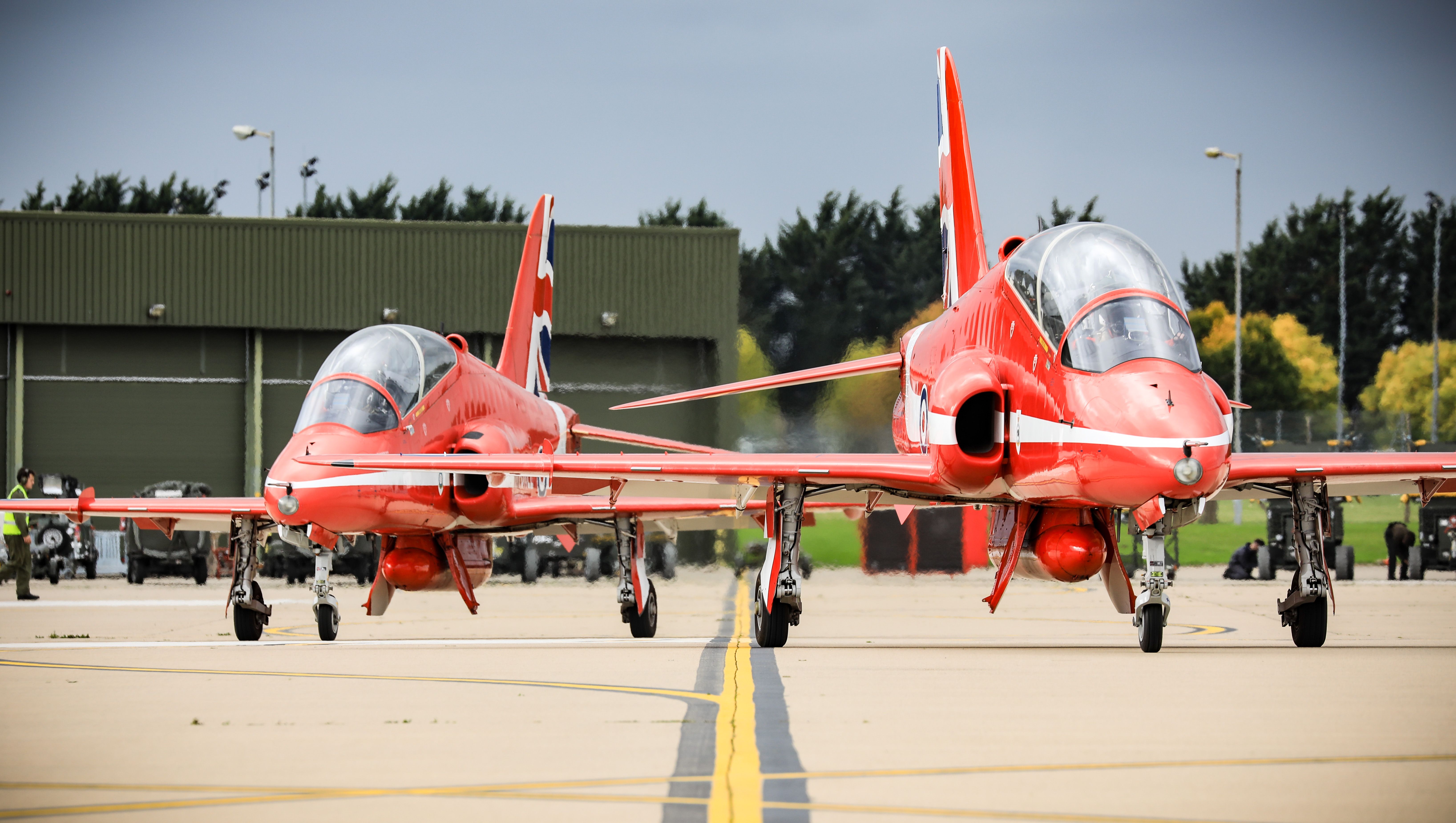The Red Arrows have moved to RAF Waddington.
